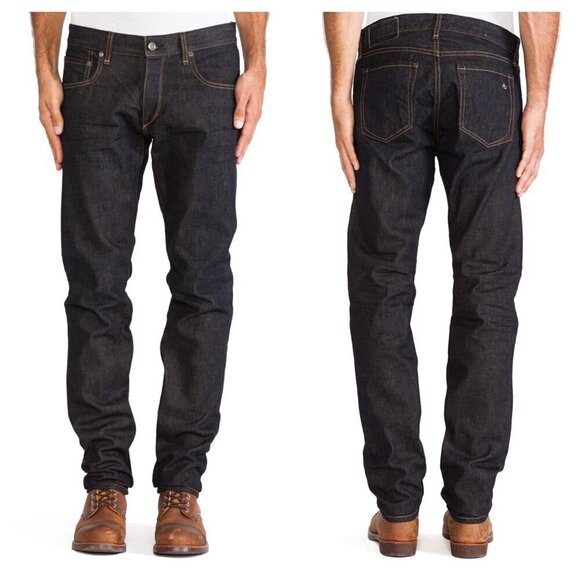 Rag & Bone Standard Issue Fit 2 Slim Leg Jeans Button Fly Harrow Blue Men's 29 - Picture 1 of 7